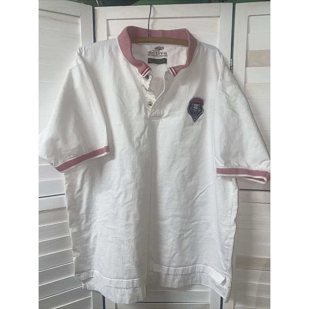 UNM Lobos Men’s Cotton Polo Size XL 90s Vintage Active by Knights Athletics